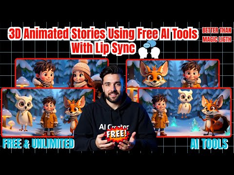 How To Create 3D Animated Video Using Free AI Tools With Lip Sync