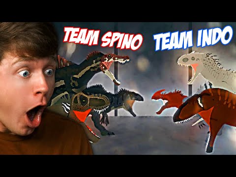 TEAM SPINOSAURUS vs TEAM INDOMINUS REX! (Reaction)