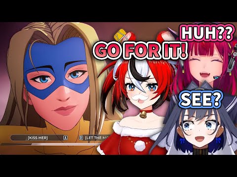 Kronii, Bae, and IRyS Reactions to Blonde Blazer Kiss Scene in DISPATCH【HololiveEN】