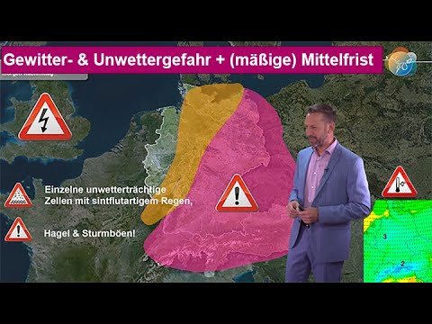 Gewitter- & Unwettergefahr + mäßige Mittelfrist. ECMWF & GEM sind gekippt. Azorenhoch-Randlage.