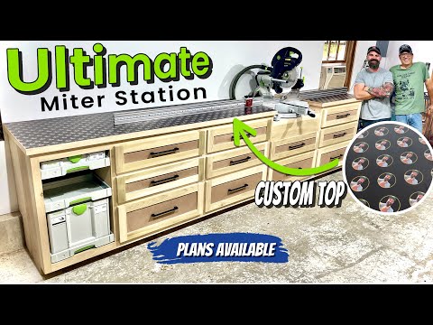 This Is a Huge Shop Upgrade || The Ultimate Miter Saw Station