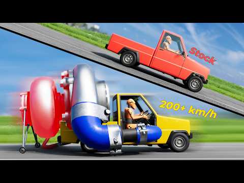 Small Turbo vs GIANT Turbo Pigeon - Beamng drive