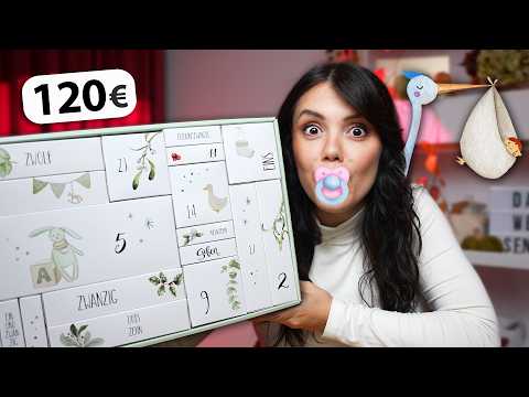 Eine Schwangere testet den Schwangerschaft Adventskalender 2025!