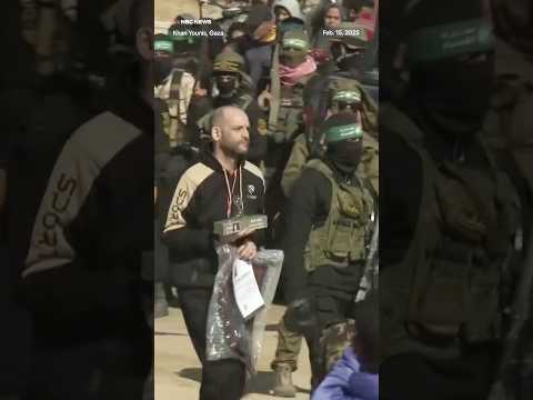 Three Israeli hostages set free in exchange for hundreds of Palestinians