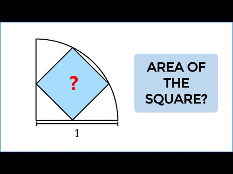 Challenging problem given to students - square in a quadrant