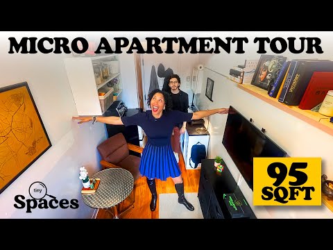 Inside the SMALLEST Apartment in NYC (95 sqft) | Tiny Spaces