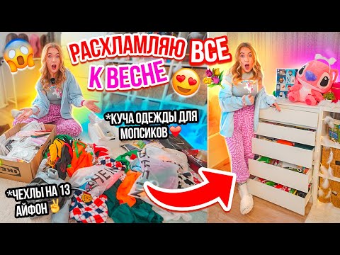 УБОРКА В КОМОДЕ! МОЯ КОЛЛЕКЦИЯ ЧЕХЛОВ iPhone 13 Pro Max И ВСЯ ОДЕЖДА МОПСИКОВ! РАСХЛАМИЛА ВСЕ