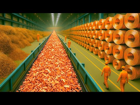 Cómo MILLONES de Cables Viejos se Reciclan en COBRE Puro ♻️ Línea Masiva en Mega Fábricas del Mundo