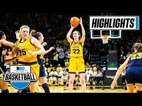Michigan at Iowa | Big Ten Women's Basketball | Feb. 27, 2022 | B1G Basketball in 60