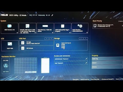 How to boot ASUS Laptop from Bootable USB Drive - BIOS Utility EZ mode | VivoBook F570ZD