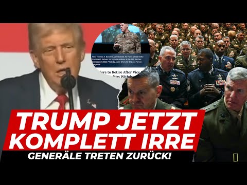 Trumps Boden bröckelt - Generäle treten zurück, während er komplett wirre Reden hält