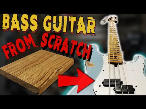 I made relic BASS GUITAR from scratch | Guitar build
