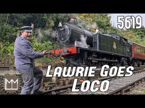 Full Preparation and Drive of a full sized ex GWR Steam Train 5619! Lawrie goes Loco Episode 43