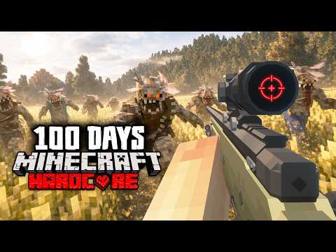 I Survived 100 Days in a FUNGAL Outbreak in Hardcore Minecraft
