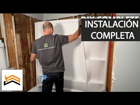 How to Install a Bathtub and Shower Liner - Delta Classic 400