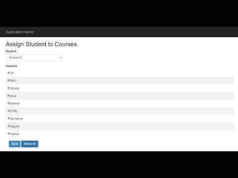 CheckBoxList in Asp.Net MVC 5 Part 1