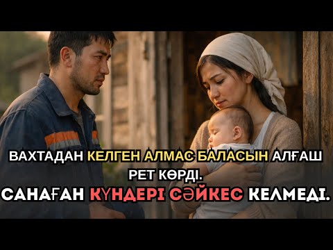 Вахтадан келген Алмас баласын алғаш рет көрді.Санаған күндері сәйкес келмеді…
