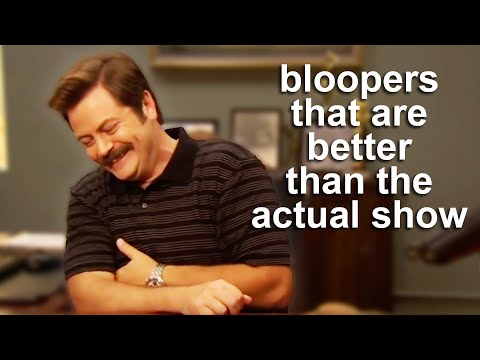 parks and rec bloopers that are funnier than the actual show | Parks & Recreation | Comedy Bites