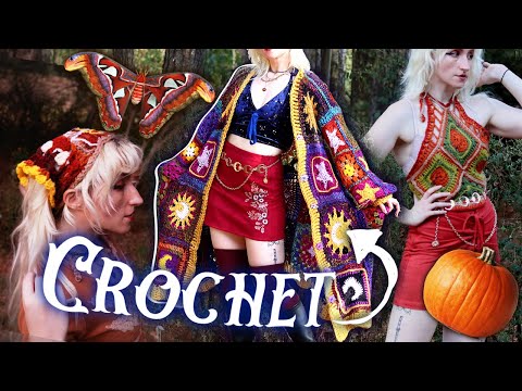 I had NEVER crocheted before, but I still made my DREAM CARDIGAN 🎃🍂🔮🌙 (plus some other stuff)