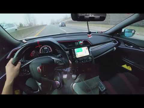 Foggy Afternoon City Drive In 2020 Civic Si [4K POV | No Commentary]