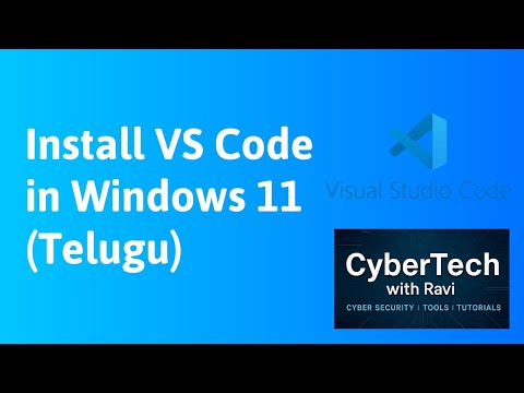 How to install Visual Studio Code in Windows 11 | Telugu