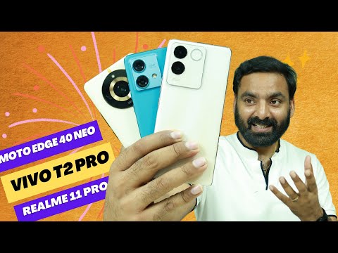 Moto Edge 40 Neo vs Vivo T2 Pro vs realme 11 Pro - Full Comparison | Best 5G Phone Under 25000
