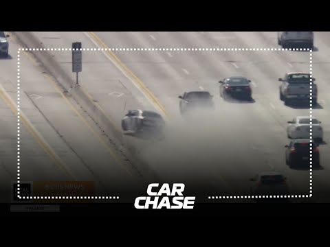 High speed chase ends with violent crash into center divider of 405 freeway