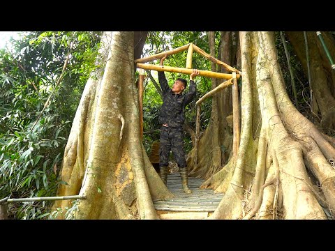 Full Video: 200 Days of Building a Fairytale House. Surviving Rain, Sun and Wind - Bushcraft Alone