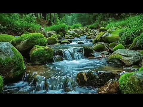 Peaceful River Sounds, Forest Ambience and Birdsong, Nature Sounds, ASMR