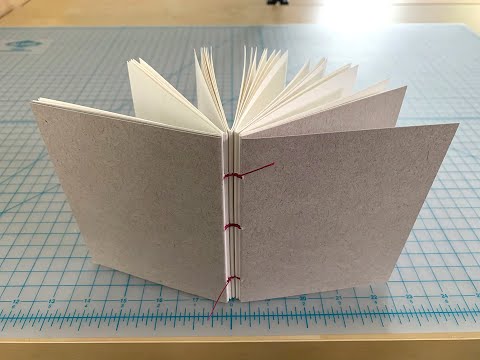 Link Stitch - Coptic Stitch Variation - Bookbinding Tutorial