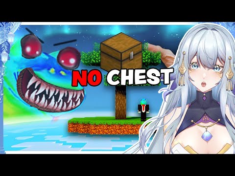 CAN HE BEAT SKYBLOCK WITHOUT THE STARTER CHEST??? | martincitopants Sky Block | VTuber Reacts