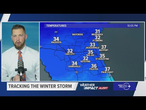 Who's expected to get snow in Northeast Florida?