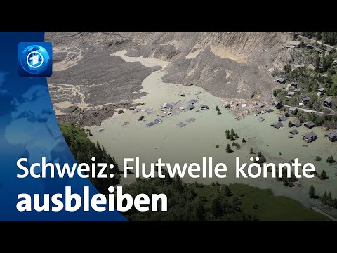 Nach Gletscherabbruch in der Schweiz: Risiko für Flutwelle wird geringer