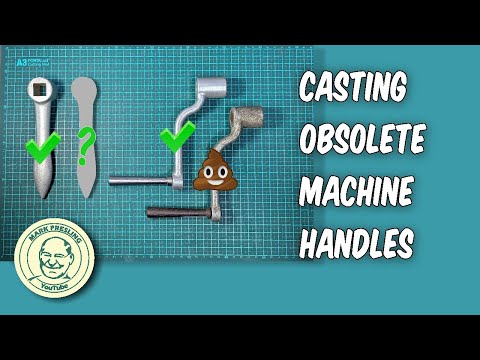 Metal Casting at Home. Replicating Shaper Handles With Square Sockets