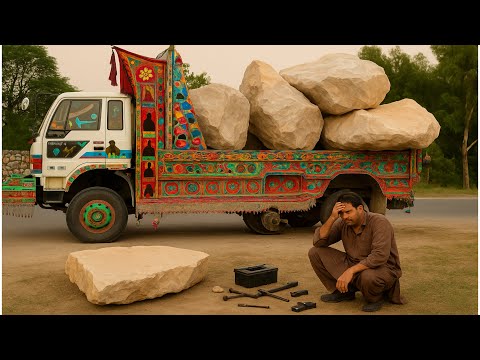 Overloaded Truck Breakdown! 90 Tons Crushed the Axle Emergency Repairs After Axle Breaks from Heavy