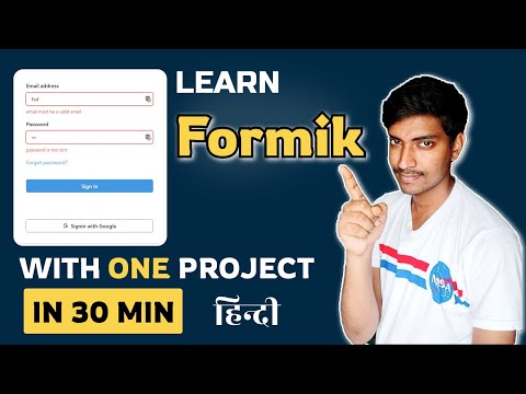 Formik Tutorial For Beginner  in Hindi | Formik React Js Example - Basic App