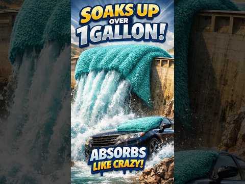 This Drying Towel DRINKS Water 💦