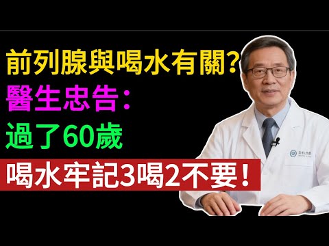 【醫生警告】水喝錯了，竟是前列腺“催命符”！夜尿頻繁，尿不乾淨？3大喝水黃金法則，救你一命！#健康知识#老年健康#健康养生#健康之眼