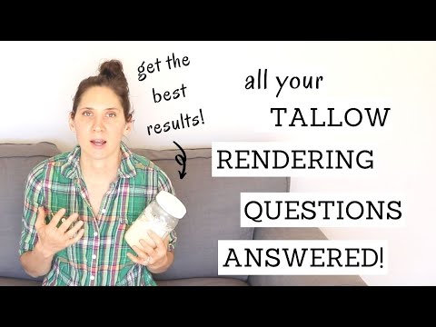 Tallow Rendering FAQs | ANSWERS TO YOUR RENDERING QUESTIONS! | Bumblebee Apothecary