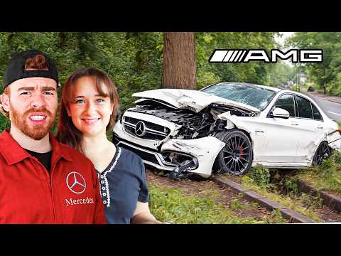 I BOUGHT my Wife a WRECKED MERCEDES AMG C63s and It's a DISASTER...