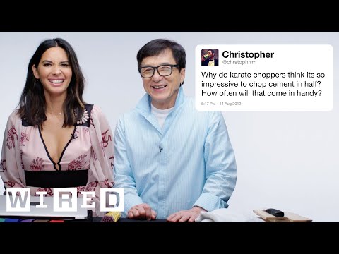 Jackie Chan & Olivia Munn Answer Martial Arts Questions From Twitter | Tech Support | WIRED