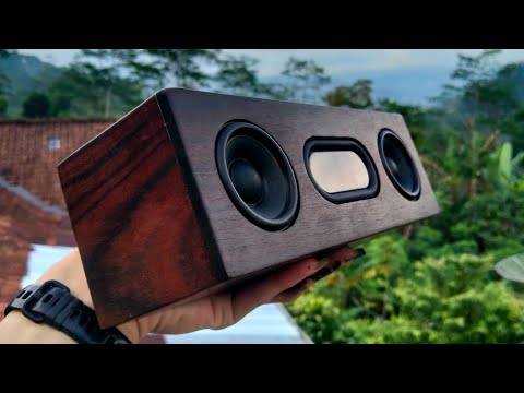 Making a Wooden Bluetooth Speaker Portable Using Simple Tools || DIY Bluetooth Speaker Wooden