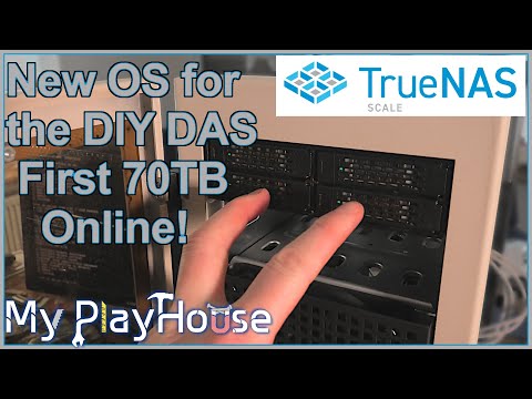 TrueNAS on the DIY DAS and Setting up the First 70TB - 1360