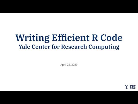 Writing Efficient R Code