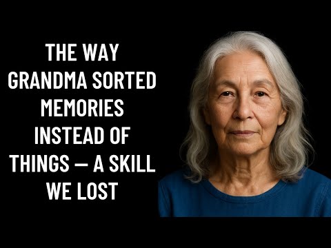 The Way Grandma Sorted Memories Instead of Things — A Skill We Lost
