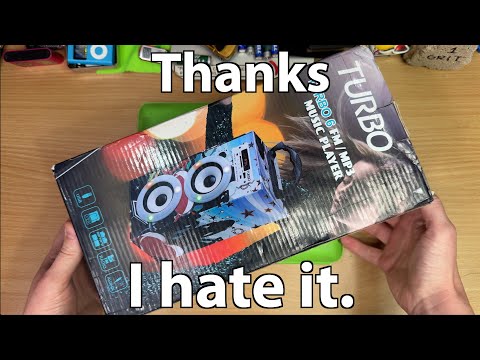 The "Turbo, Turbo 6 FM/MP3 Music Player" Speaker.