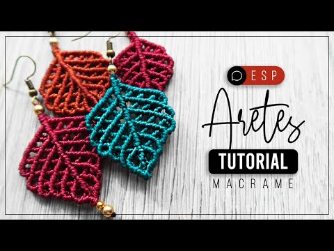 Aretes Hojas » 🌿  tutorial | como hacer hojas de hilo | diy ● Leaves Earrings #206