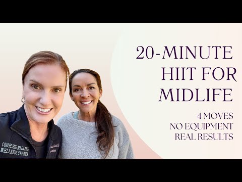 20-Minute Low-Impact HIIT for Midlife Women | Strength, Cardio & Balance (No Equipment)