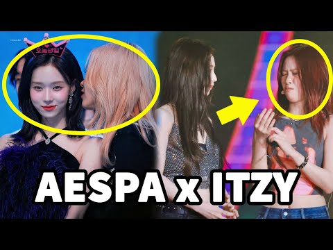 AESPA and ITZY Being Besties