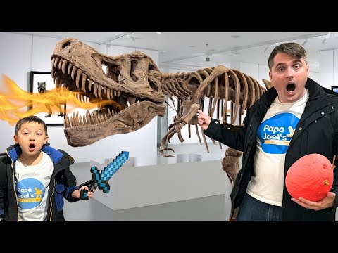 Baby Lava Trex Dinosaur Museum Scavenger Hunt | Educational Dinosaur Videos For Kids